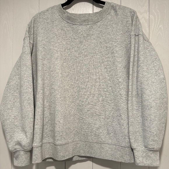 Fabletics Crew Neck Sweatshirt - Heather Gray - Women's Size L - Picture 1 of 5